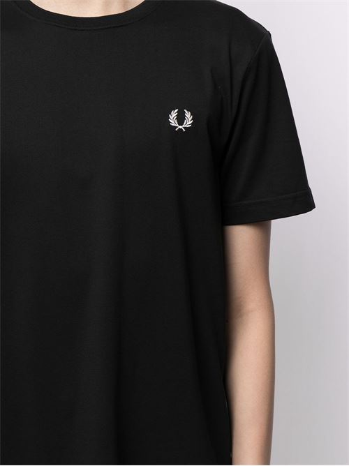T-shirt uomo manica corta nera FRED PERRY | M1600102